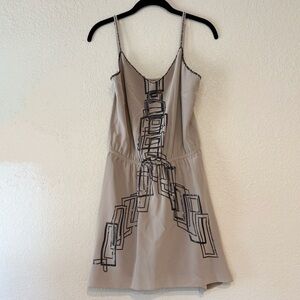 Matty M Mini Dress with Sequin Geometric Design